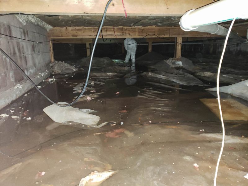 Finished Crawlspace with Equipment